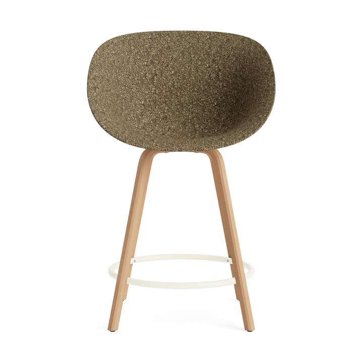 Mat Bar Armchair karmstol 65 cm, Seaweed-beech-cream steel Normann Copenhagen
