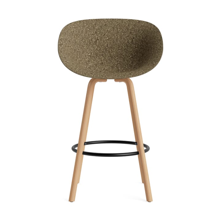 Mat Bar Armchair karmstol 75 cm, Seaweed-beech-black steel Normann Copenhagen