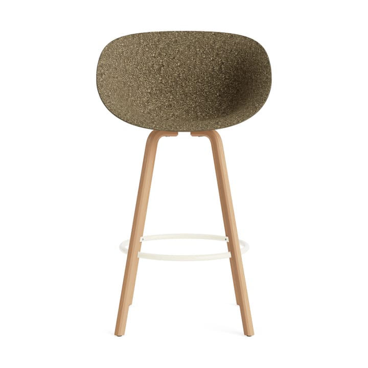 Mat Bar Armchair karmstol 75 cm, Seaweed-beech-cream steel Normann Copenhagen