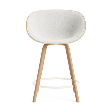 Mat Bar Armchair karmstol framsideklädd 65 cm - Hallingdal 110-hemp-beech-cream steel - Normann Copenhagen