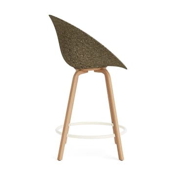 Mat Bar Armchair karmstol framsideklädd 65 cm - Hallingdal 110-seaweed-beech-cream steel - Normann Copenhagen