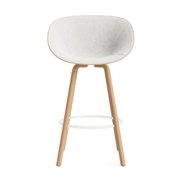 Mat Bar Armchair karmstol framsideklädd 75 cm - Hallingdal 110-hemp-beech-cream steel - Normann Copenhagen