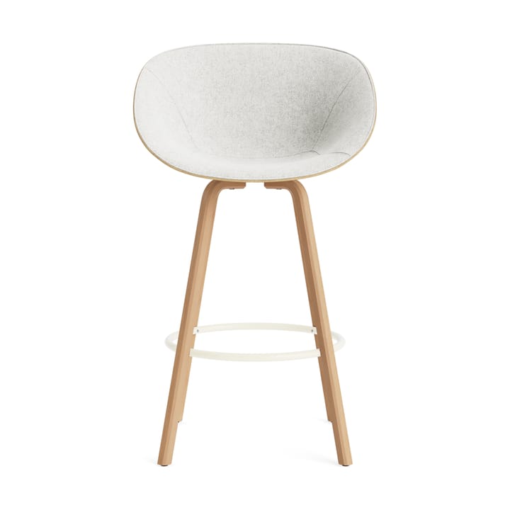 Mat Bar Armchair karmstol framsideklädd 75 cm, Hallingdal 110-hemp-beech-cream steel Normann Copenhagen