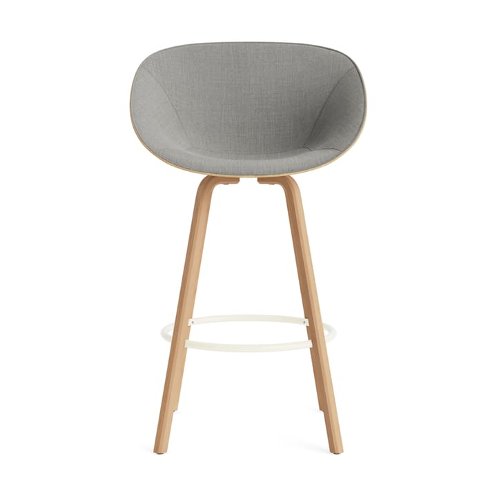 Mat Bar Armchair karmstol framsideklädd 75 cm, Remix 133-hemp-beech-cream steel Normann Copenhagen