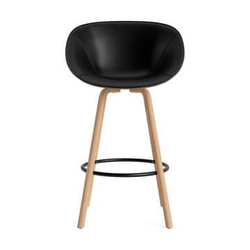 Mat Bar Armchair karmstol framsideklädd 75 cm - Ultra 41599-seaweed-beech-black steel - Normann Copenhagen