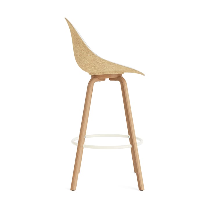 Mat Bar Chair barstol framsideklädd 75 cm, Hallingdal 110-hemp-beech-cream steel Normann Copenhagen