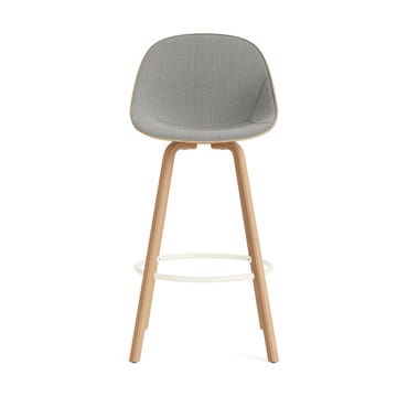 Mat Bar Chair barstol framsideklädd 75 cm - Remix 133-hemp-beech-cream steel - Normann Copenhagen