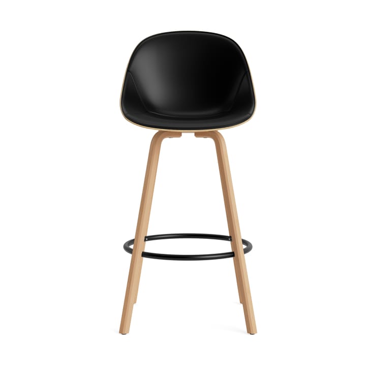 Mat Bar Chair barstol framsideklädd 75 cm, Ultra 41599-hemp-beech-black steel Normann Copenhagen
