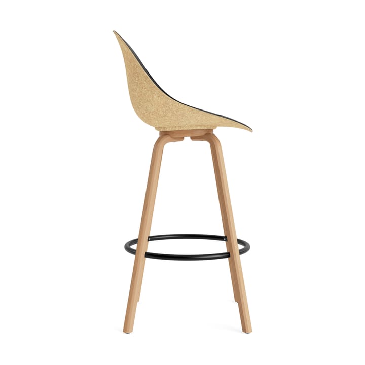 Mat Bar Chair barstol framsideklädd 75 cm, Ultra 41599-hemp-beech-black steel Normann Copenhagen