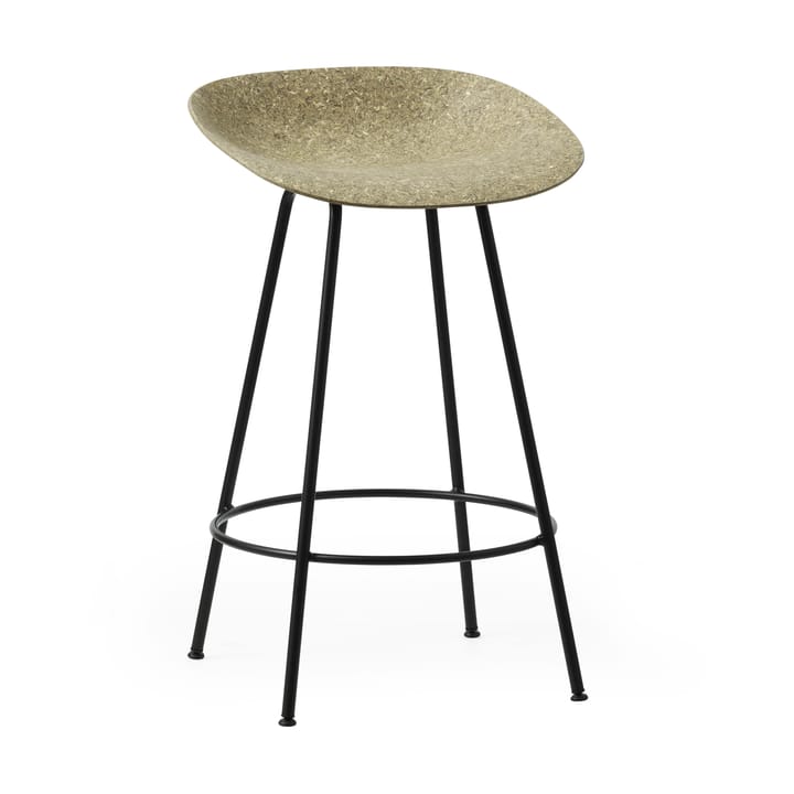 Mat Barstool barpall 65 cm, Seaweed-black steel Normann Copenhagen