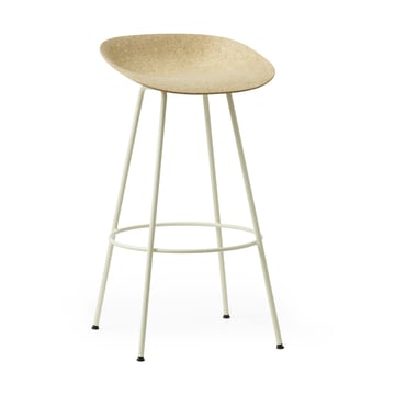 Läs mer om Normann Copenhagen Mat Barstool barpall 75 cm Hemp-cream steel