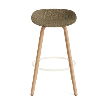 Mat Barstool barpall 75 cm - Seaweed-beech-cream steel - Normann Copenhagen