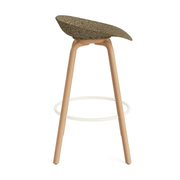 Mat Barstool barpall 75 cm - Seaweed-beech-cream steel - Normann Copenhagen