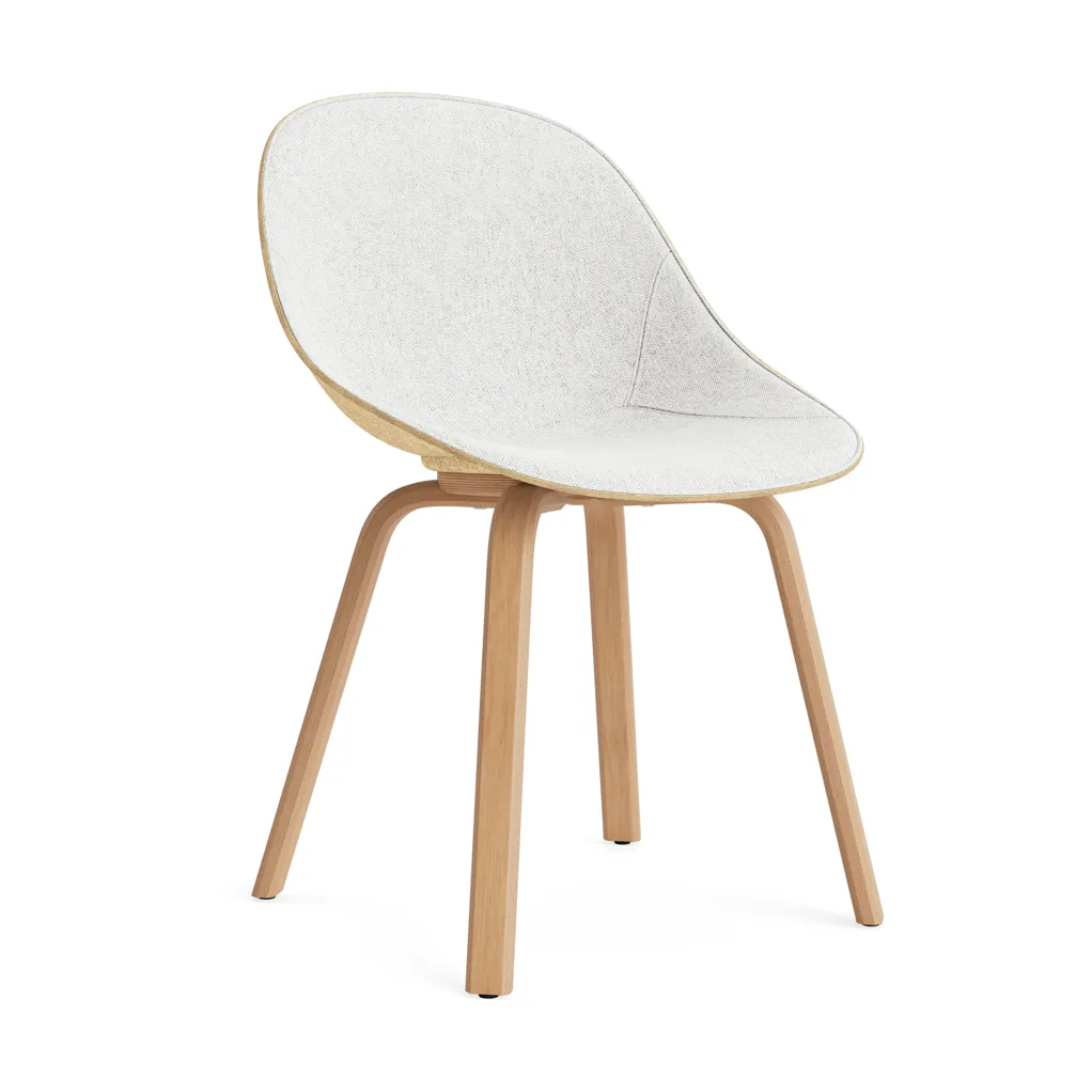 Normann Copenhagen Mat Chair stol framsideklädd Hallingdal 110-hemp-beech