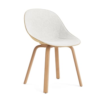 Läs mer om Normann Copenhagen Mat Chair stol framsideklädd Hallingdal 110-hemp-beech