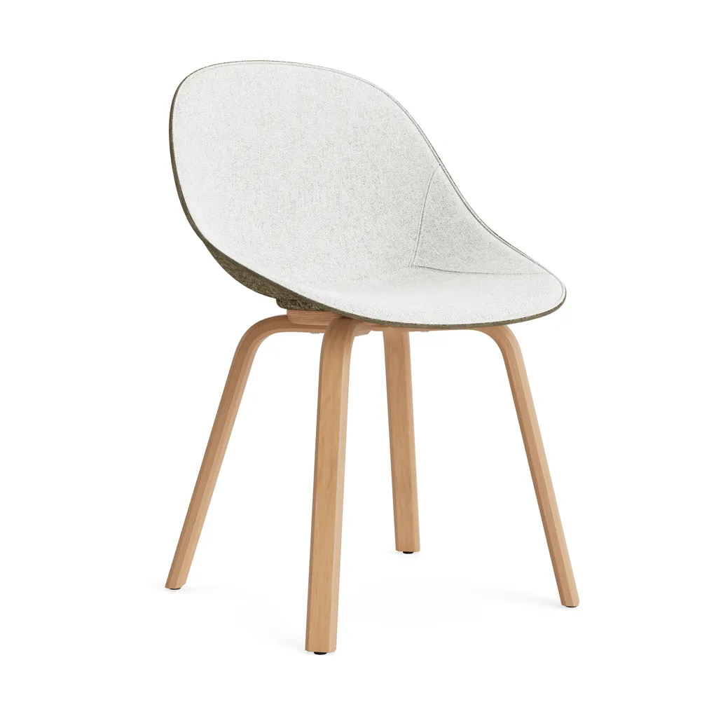 Normann Copenhagen Mat Chair stol framsideklädd Hallingdal 110-seaweed-beech