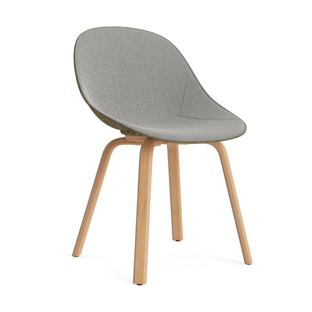Normann Copenhagen Mat Chair stol framsideklädd Remix 133-seaweed-beech