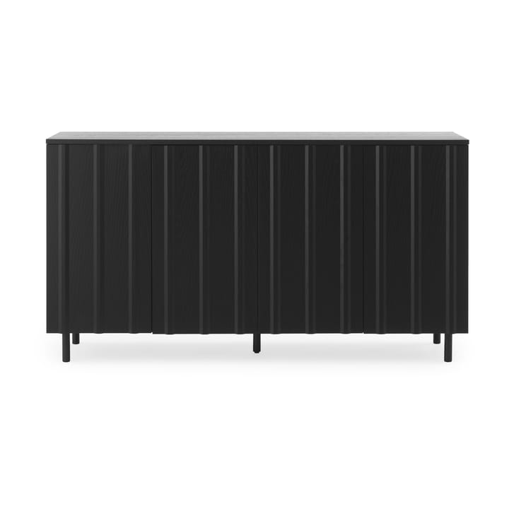 Rib sideboard 45x159 cm, Soft Black Normann Copenhagen