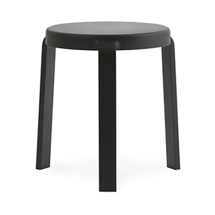 Tap rund pall - Black, svarta ekben, Ø35x43 cm - Normann Copenhagen