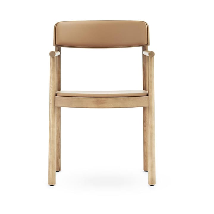 Timb karmstol med dyna, Tan/ Ultra Leather - Camel Normann Copenhagen