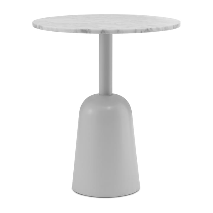 Turn justerbart bord Ø55 cm, Vit marmor Normann Copenhagen