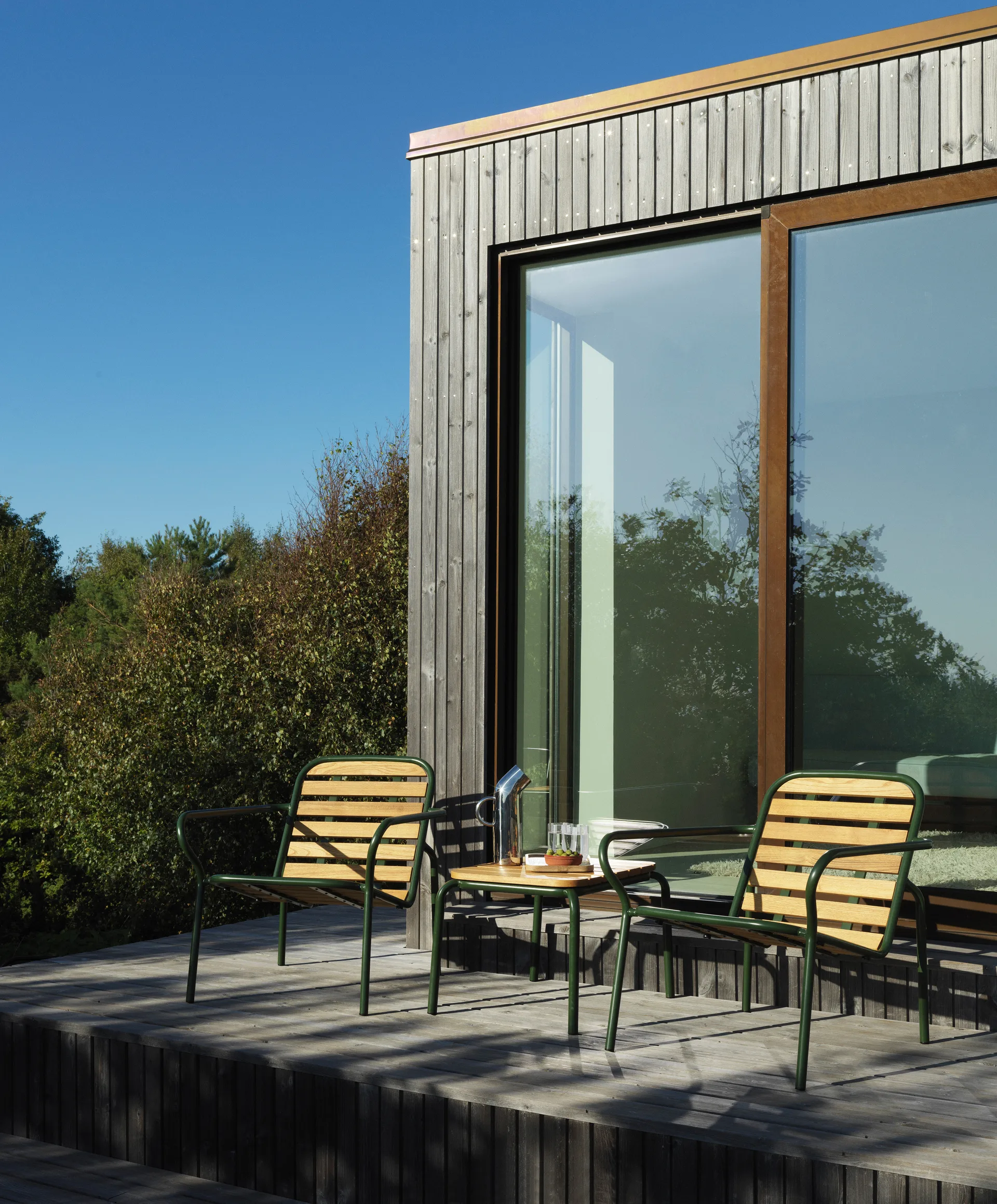 Vig Robinia soffbord 55x45 cm, Green Normann Copenhagen