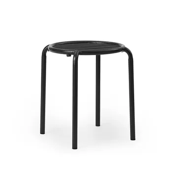 Vig rund pall - Svart, Ø41x46 cm - Normann Copenhagen