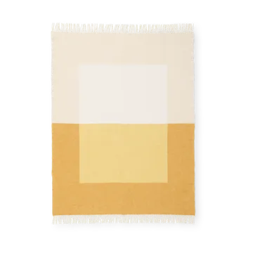 Northern Echo pläd 130×170 cm Yellow