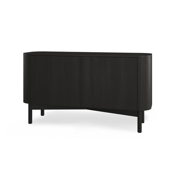 Loud long sideboard 146 cm, Black painted oak Northern