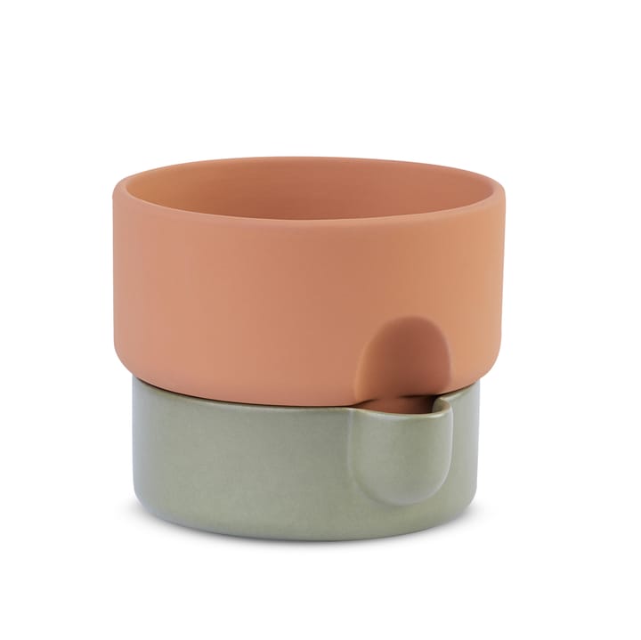 Oasis självvattnande kruka liten Ø15 cm - Terracotta-Grön - Northern