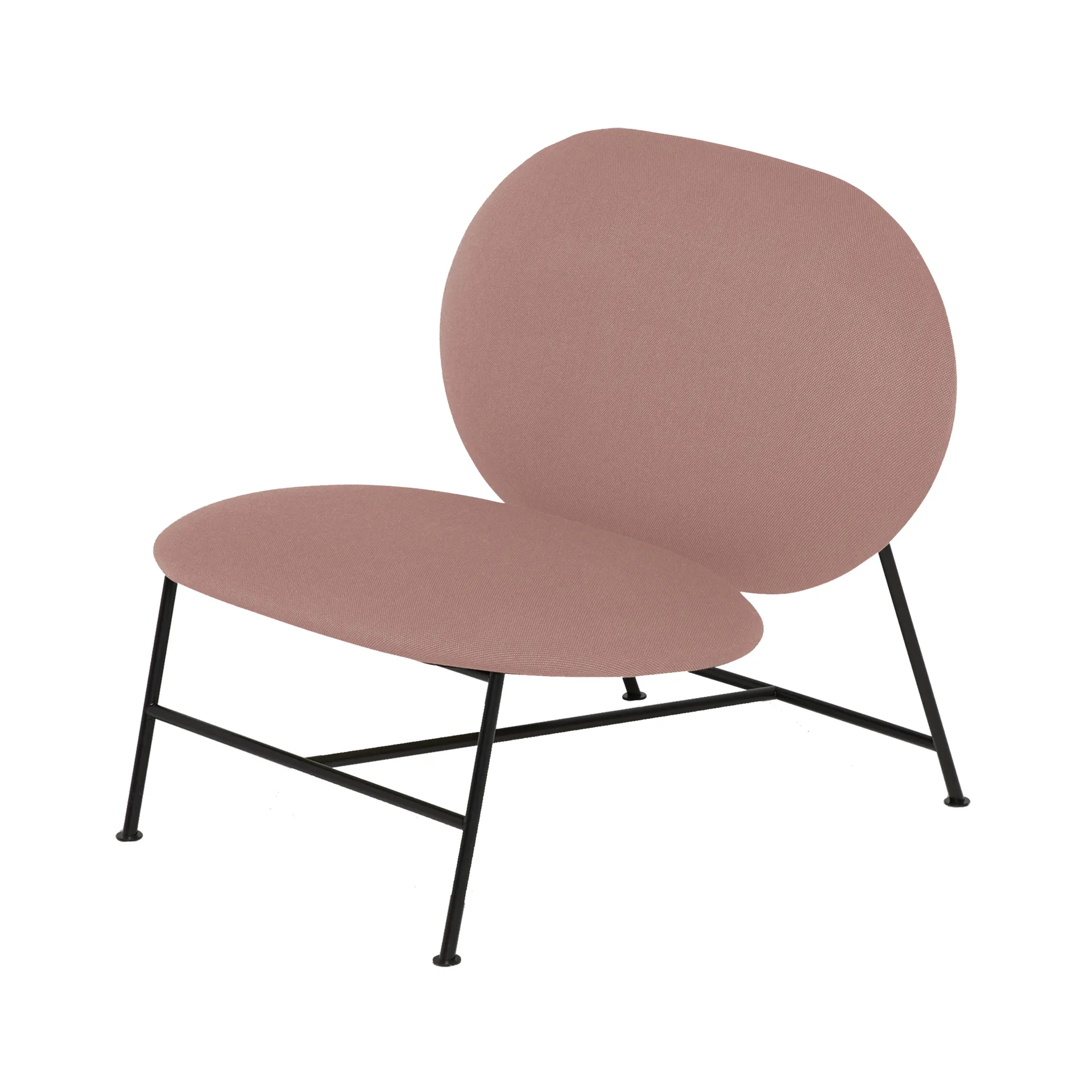 Oblong loungestol, rosa Northern