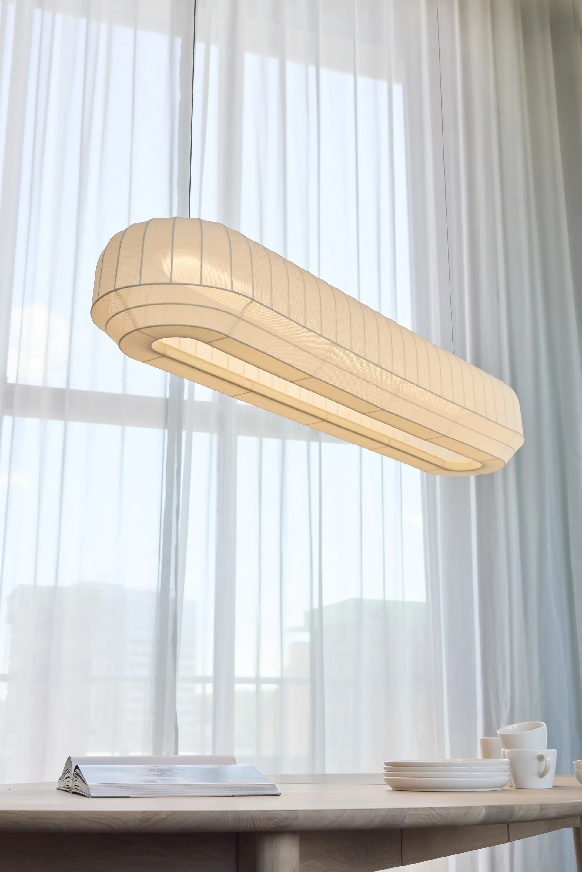 Tradition pendel linear 120 cm, White Northern