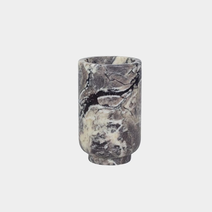 Stevie vas Ø12,5x20,5 cm - Grå marmor - Olsson & Jensen