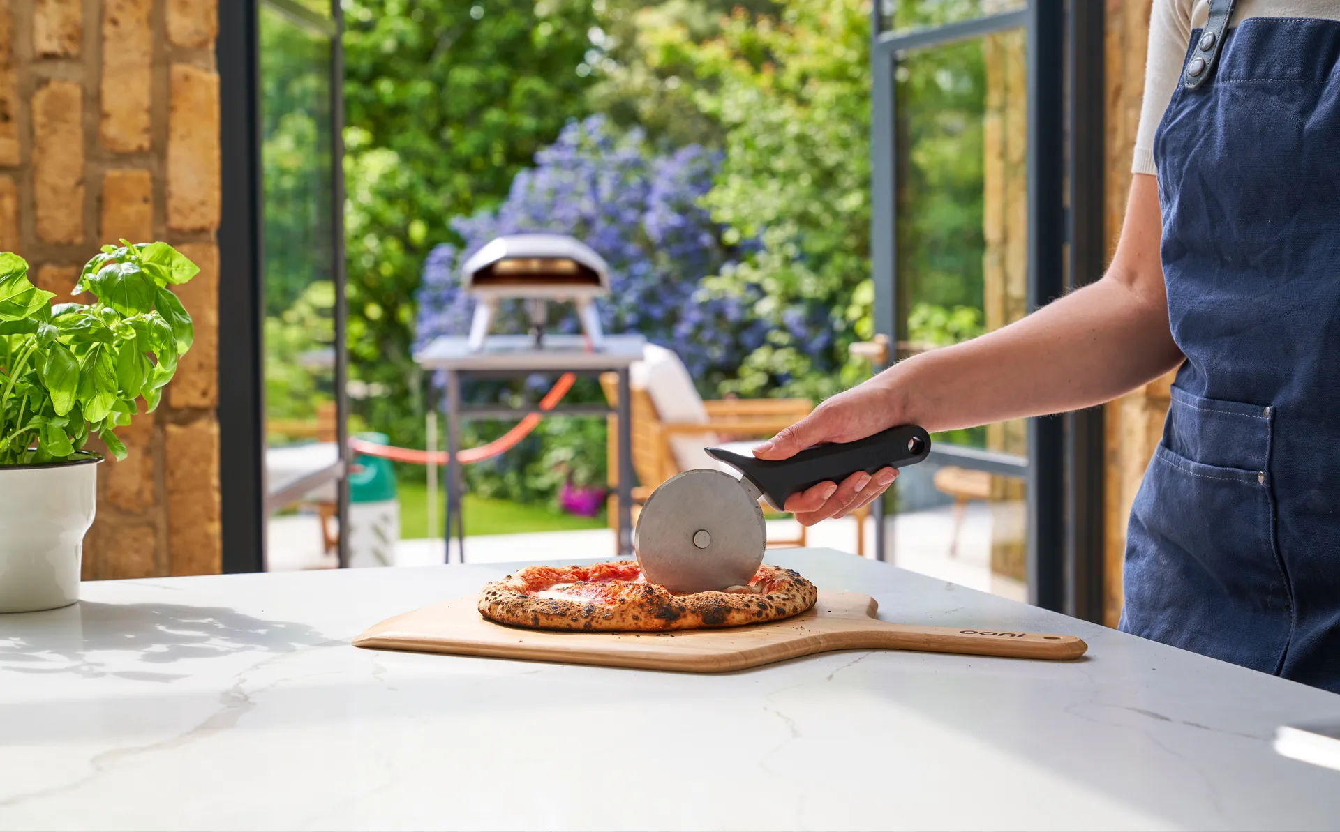 Ooni pizzaskärare hjul, Stainless steel Ooni