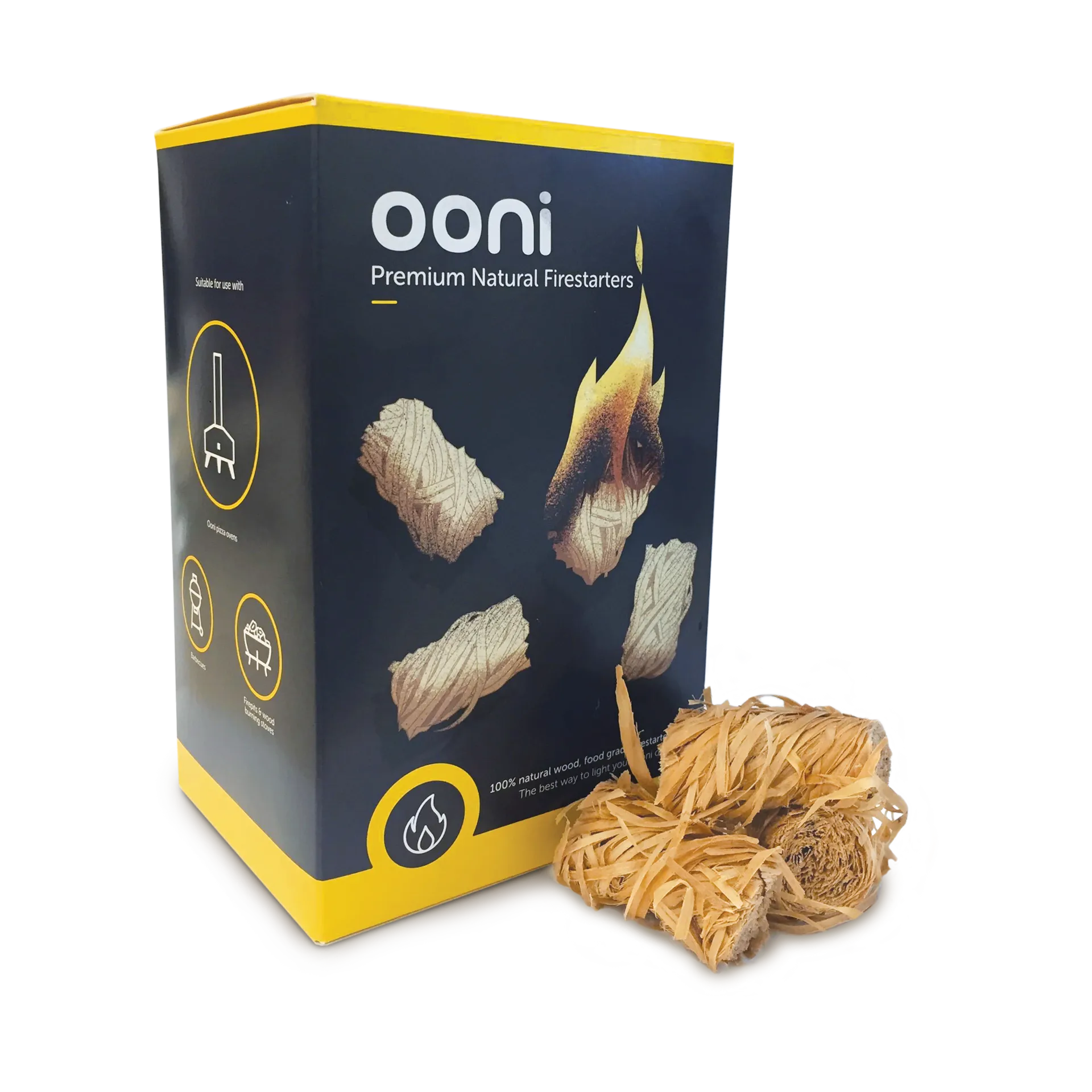 Ooni Premium naturliga eldstartare, 50-pack Ooni