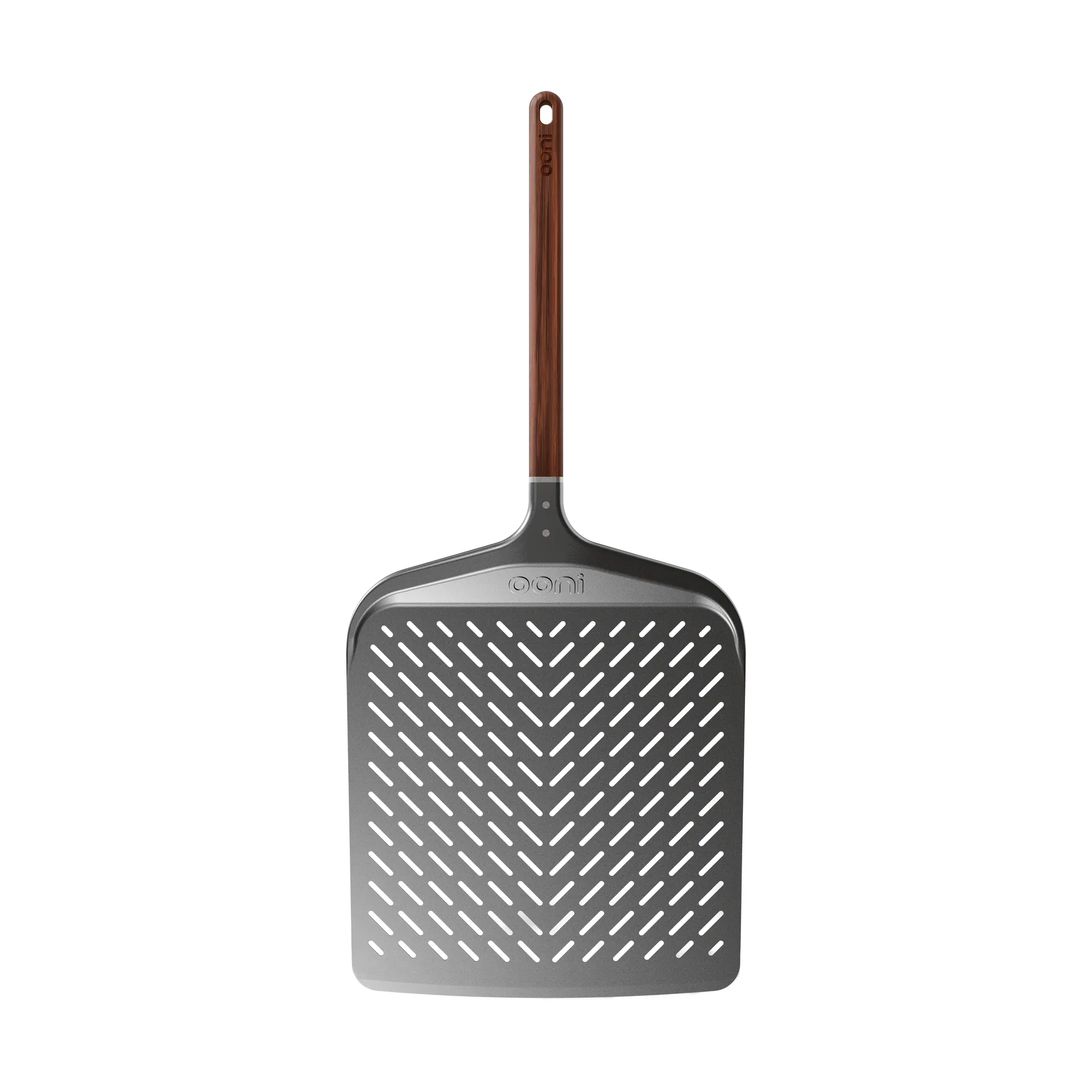 Ooni Signature perforerad pizzaspade, Aluminium-valnöt, 14" Ooni