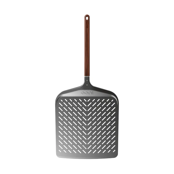 Ooni Signature perforerad pizzaspade - Aluminium-valnöt, 14" - Ooni