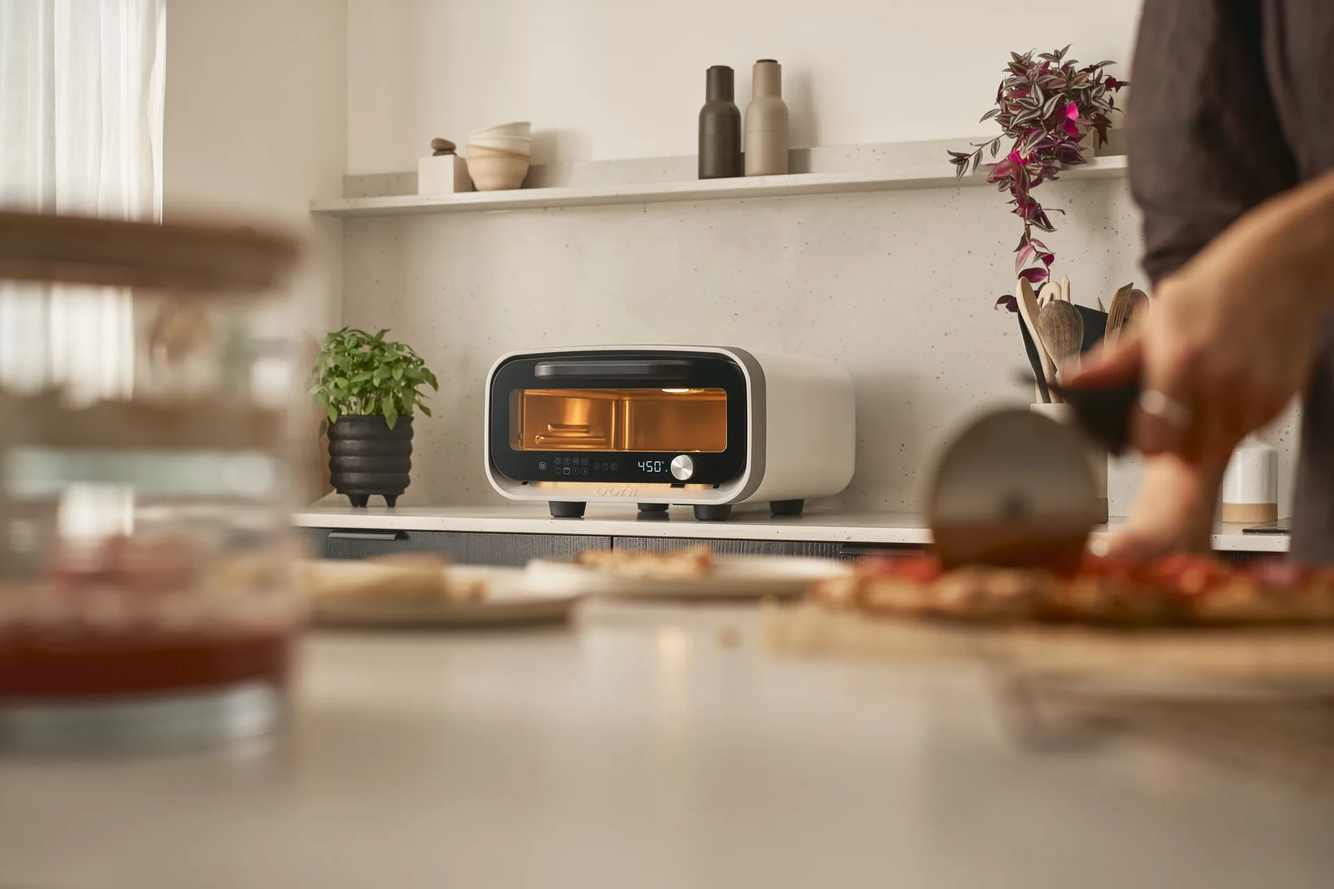 Ooni Volt 2 elektrisk pizzaugn, Polar white Ooni