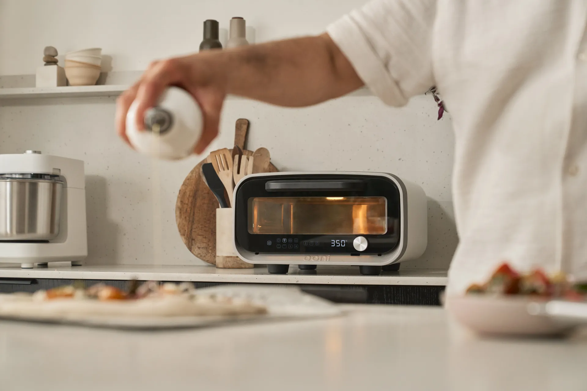Ooni Volt 2 elektrisk pizzaugn, Polar white Ooni