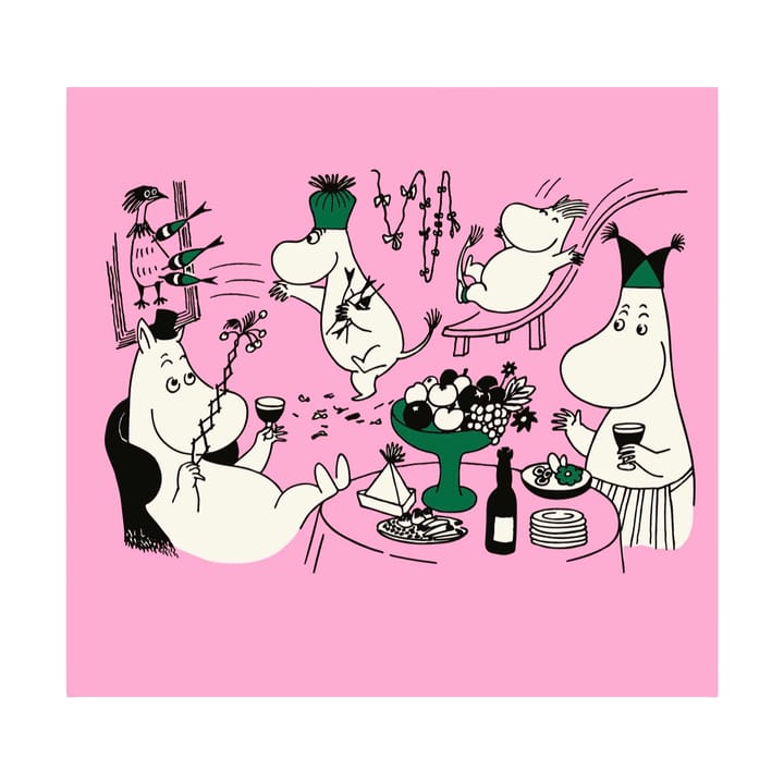 Moomin 80 pappersservetter 20-pack - Rosa - Opto Design