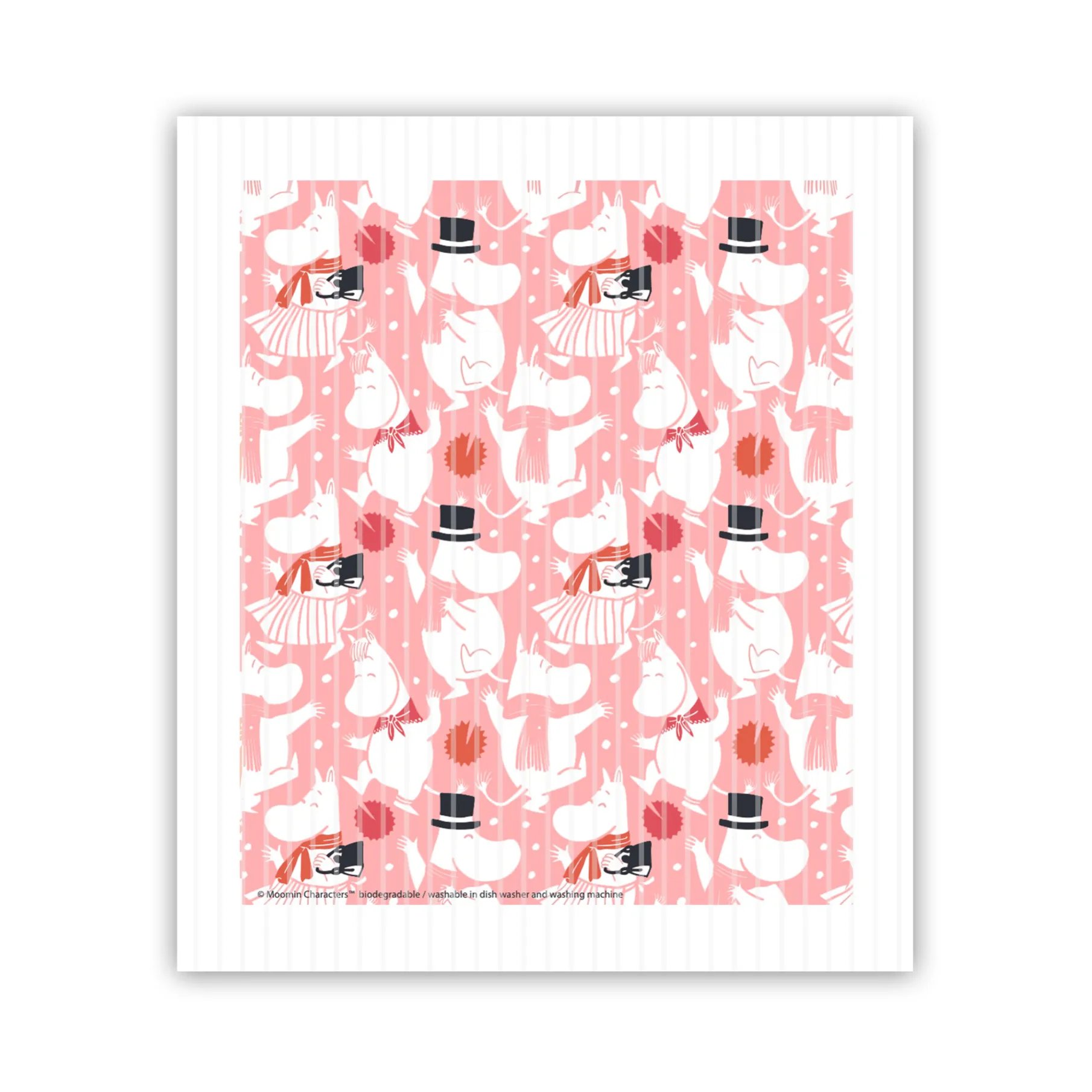 Moomin celebration diskduk 17x14.5 cm, Vit-rosa Opto Design