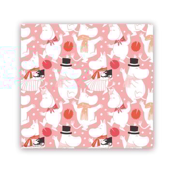 Läs mer om Opto Design Moomin celebration servett 33x33 cm 20-pack Vit-rosa