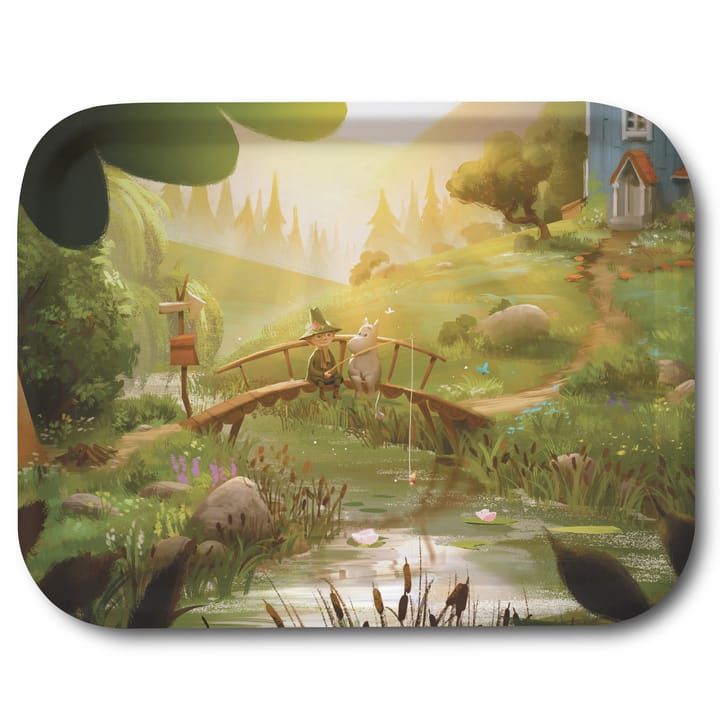 Moomin TV-Series bricka 27x20 cm, Moomin & Snufkin bridge Opto Design