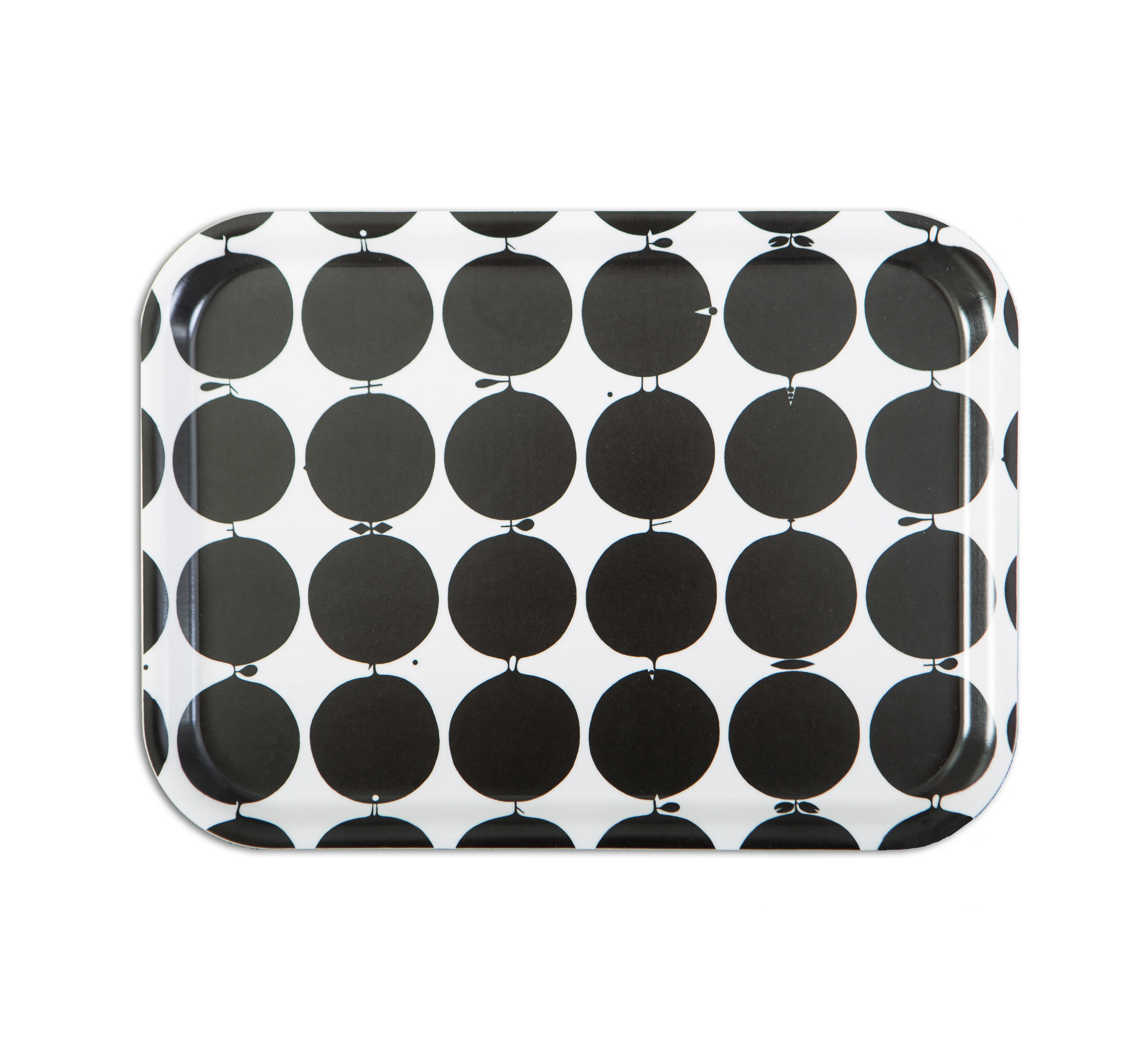 Opto Design Tallyho bricka 36x28 cm, Svart-vit
