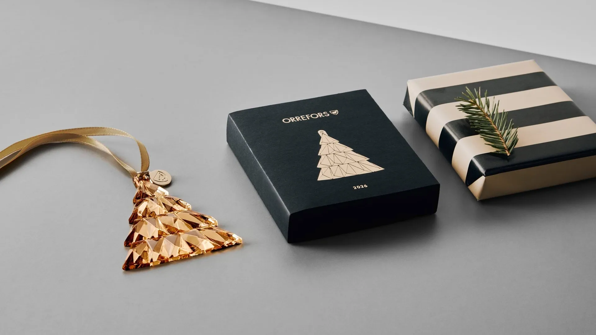 Annual ornament tall, 21K guld Orrefors