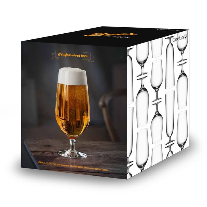 Beer lager ölglas 4-pack, 60 cl Orrefors
