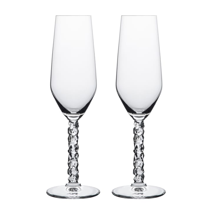 Carat champagneglas 24 cl 2-pack - Klar - Orrefors