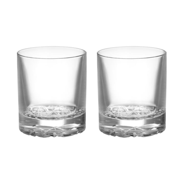 Carat old fashioned glas 21 cl 2-pack, Klar Orrefors