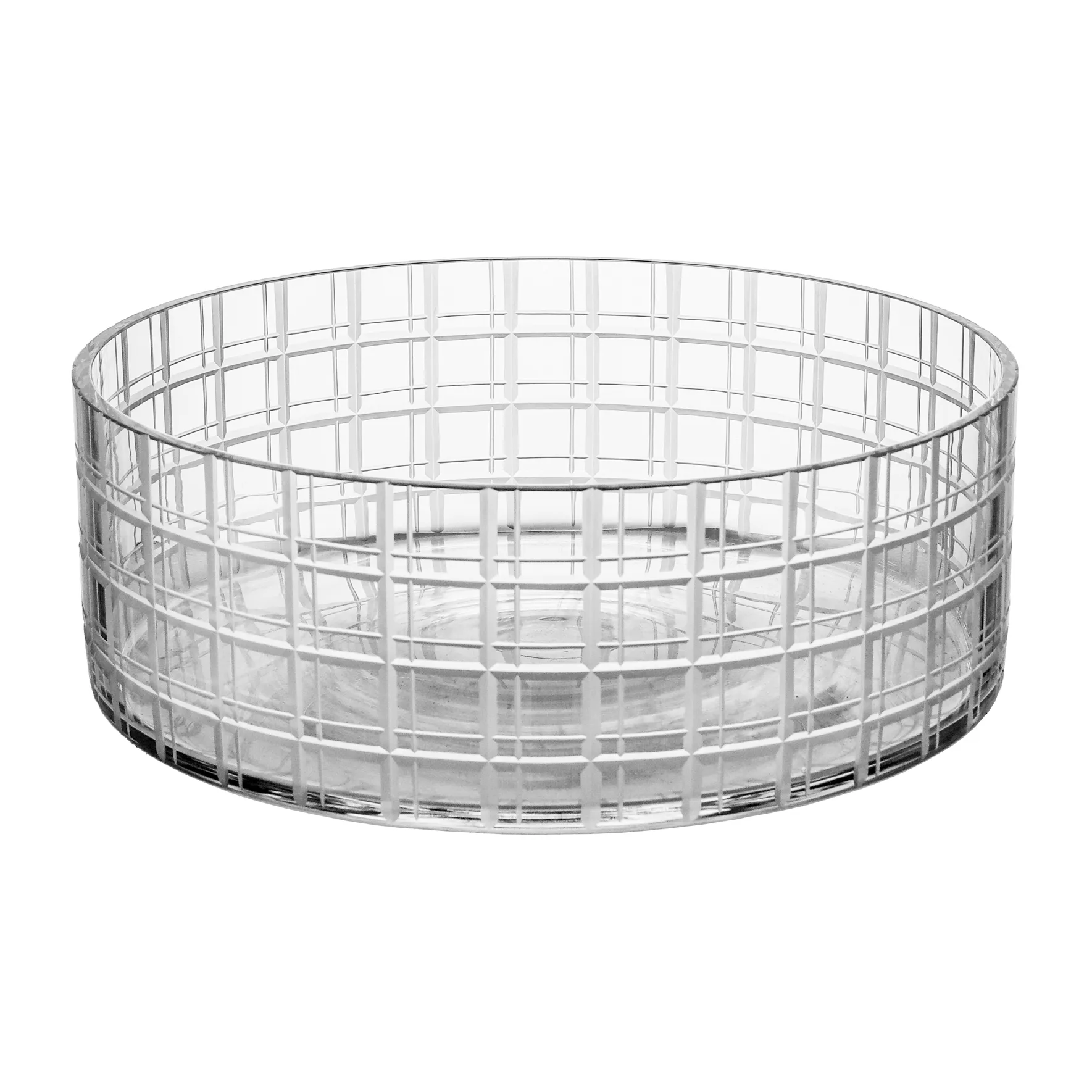 Cut in number skål Ø27,5 cm, Rutmönster Orrefors