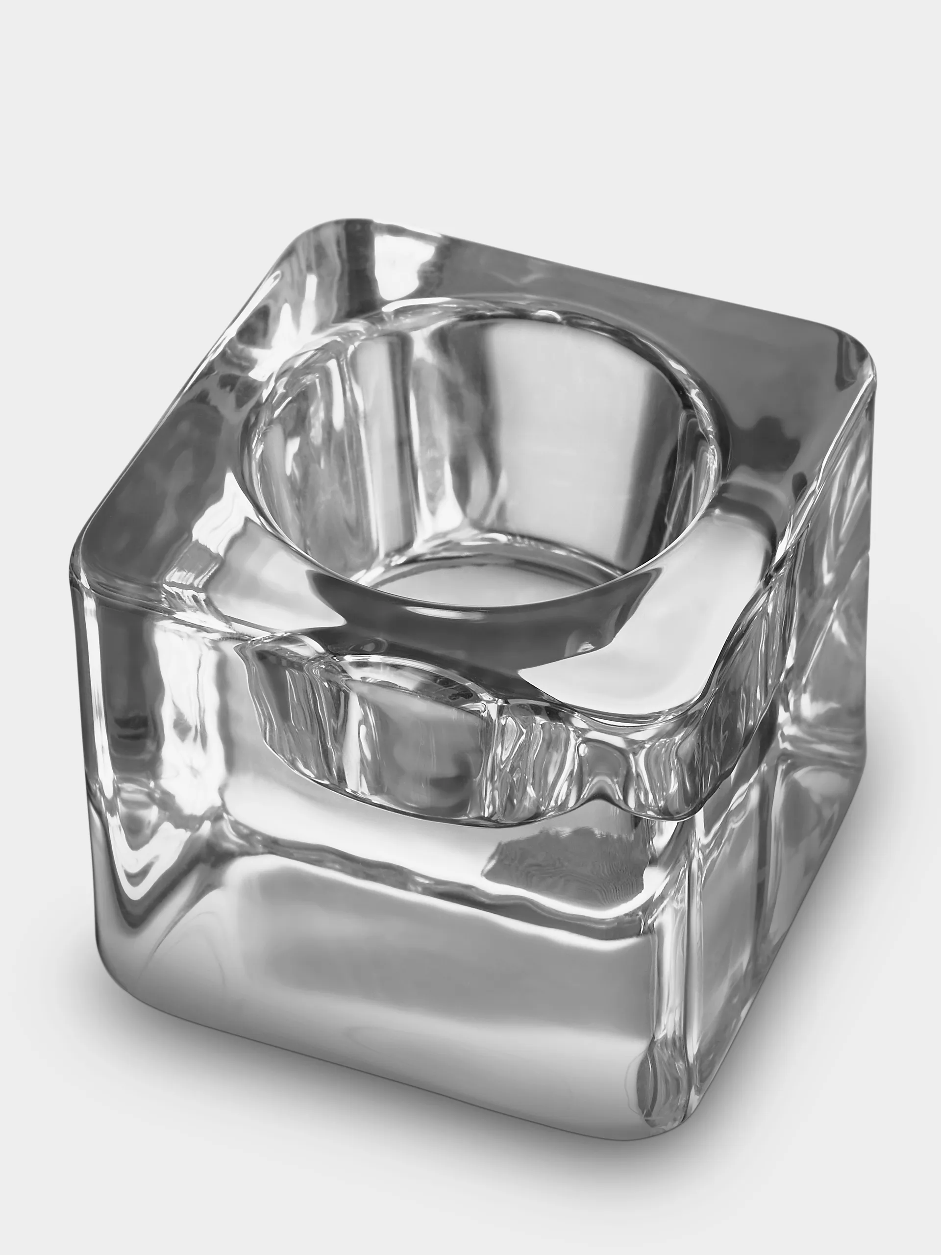 Ice cube ljuslykta 70 mm, Klar Orrefors